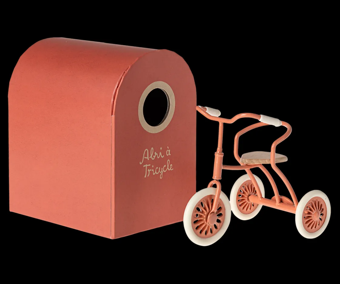 Online Maileg Abri à tricycle, Mouse - Coral