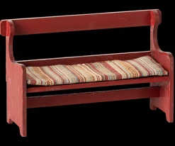 Online Maileg Bench, Mouse - Red