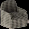 Best Maileg Chair, Mouse - Green checker