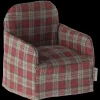 Fashion Maileg Chair, Mouse - Red checker