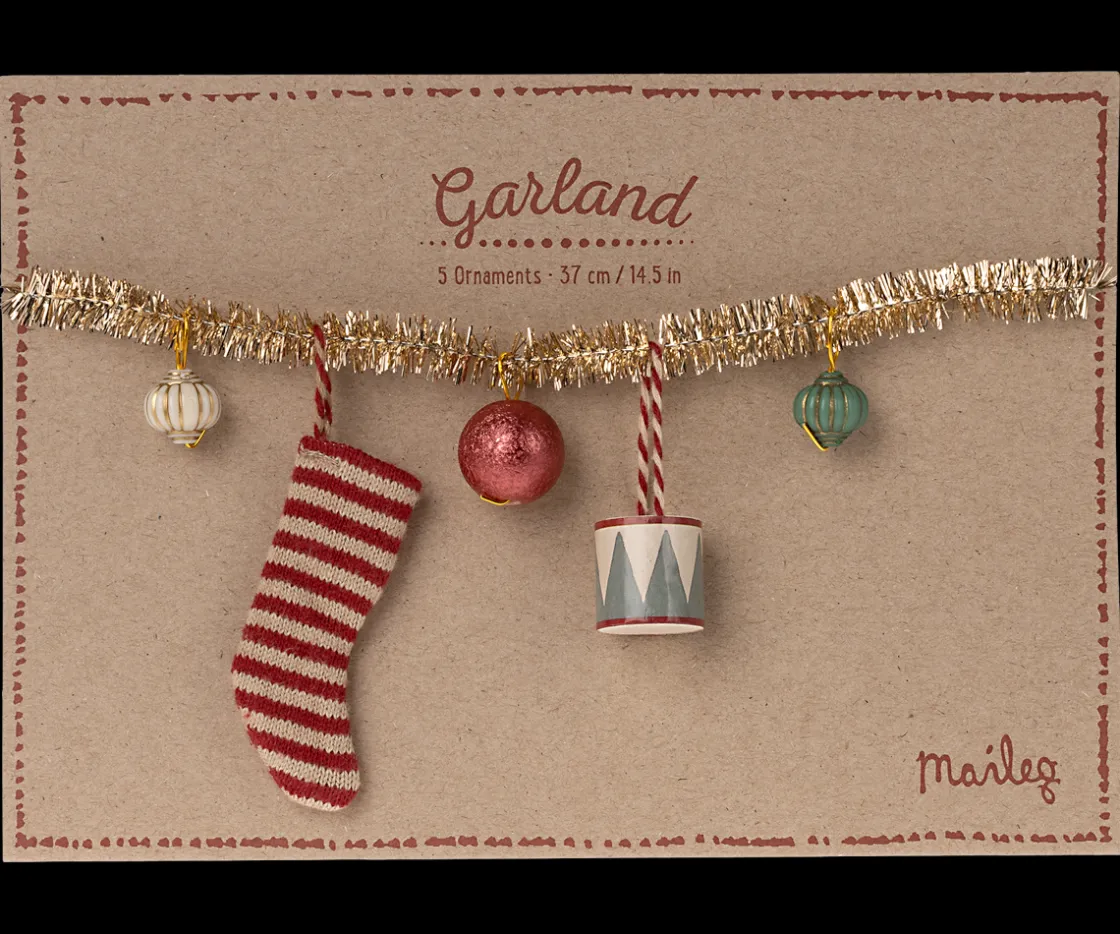 New Maileg Christmas garland, Small - Gold