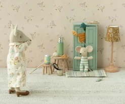 Best Maileg Closet, Mouse - Soft blue