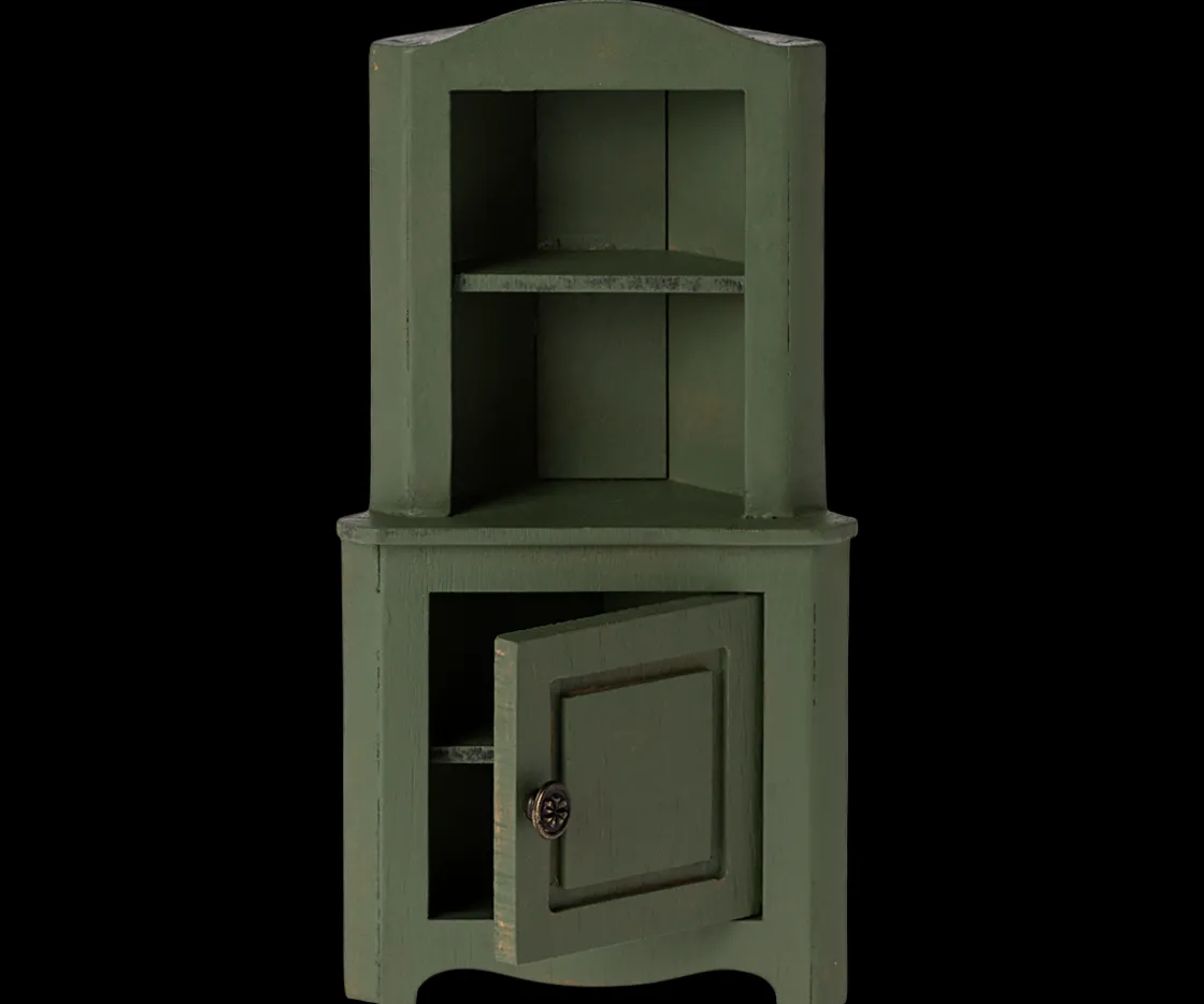 Outlet Maileg Corner cabinet, Mouse - Dark green