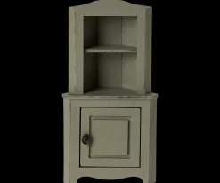 Clearance Maileg Corner cabinet, Mouse - Light green