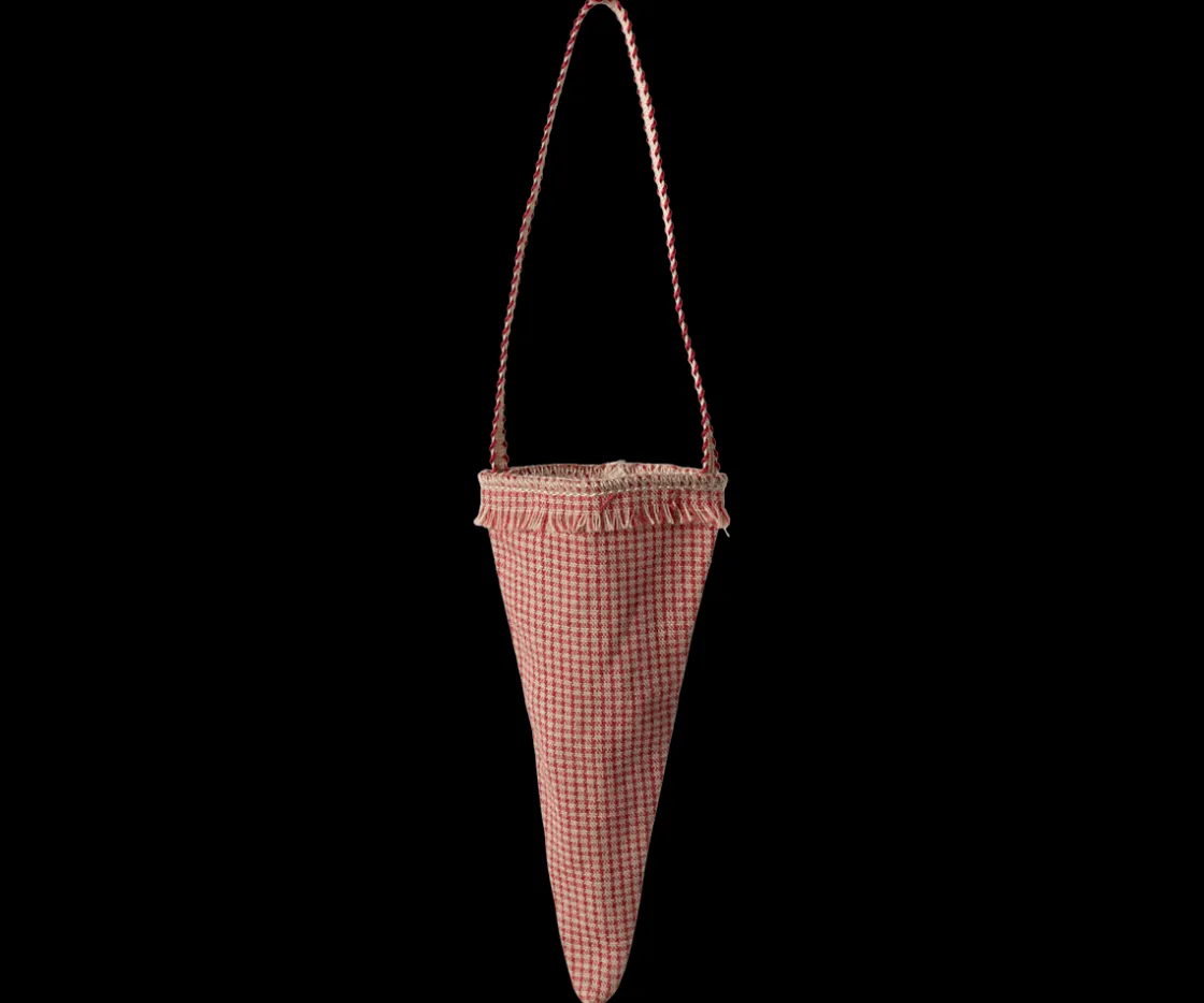 Online Maileg Cornet ornament, Checker - Red