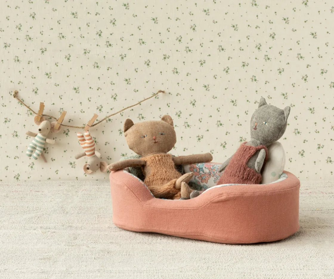 Hot Maileg Cosy basket, Small - Coral