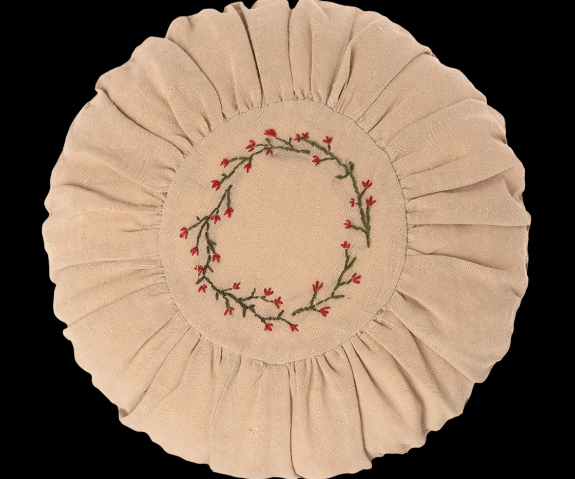 Online Maileg Cushion, Round - Flower circle