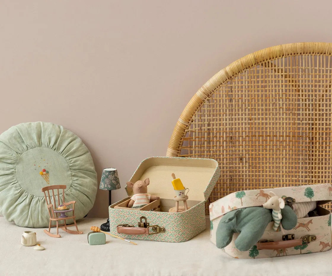 New Maileg Cushion, Round, Small - Mint