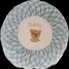 Clearance Maileg Cushion, Round, Small - Teddy, checked