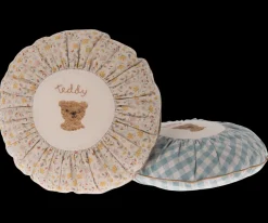 Online Maileg Cushion, Round, Small - Teddy, flower