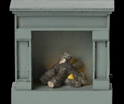 Cheap Maileg Fireplace, Mouse - Blue