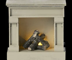 Sale Maileg Fireplace, Mouse - Off white