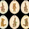 Store Maileg Gift tags, Bunnies and Teddies, 12 pcs.