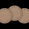 Hot Maileg Gift tags, Large round 15 pcs. - Brown