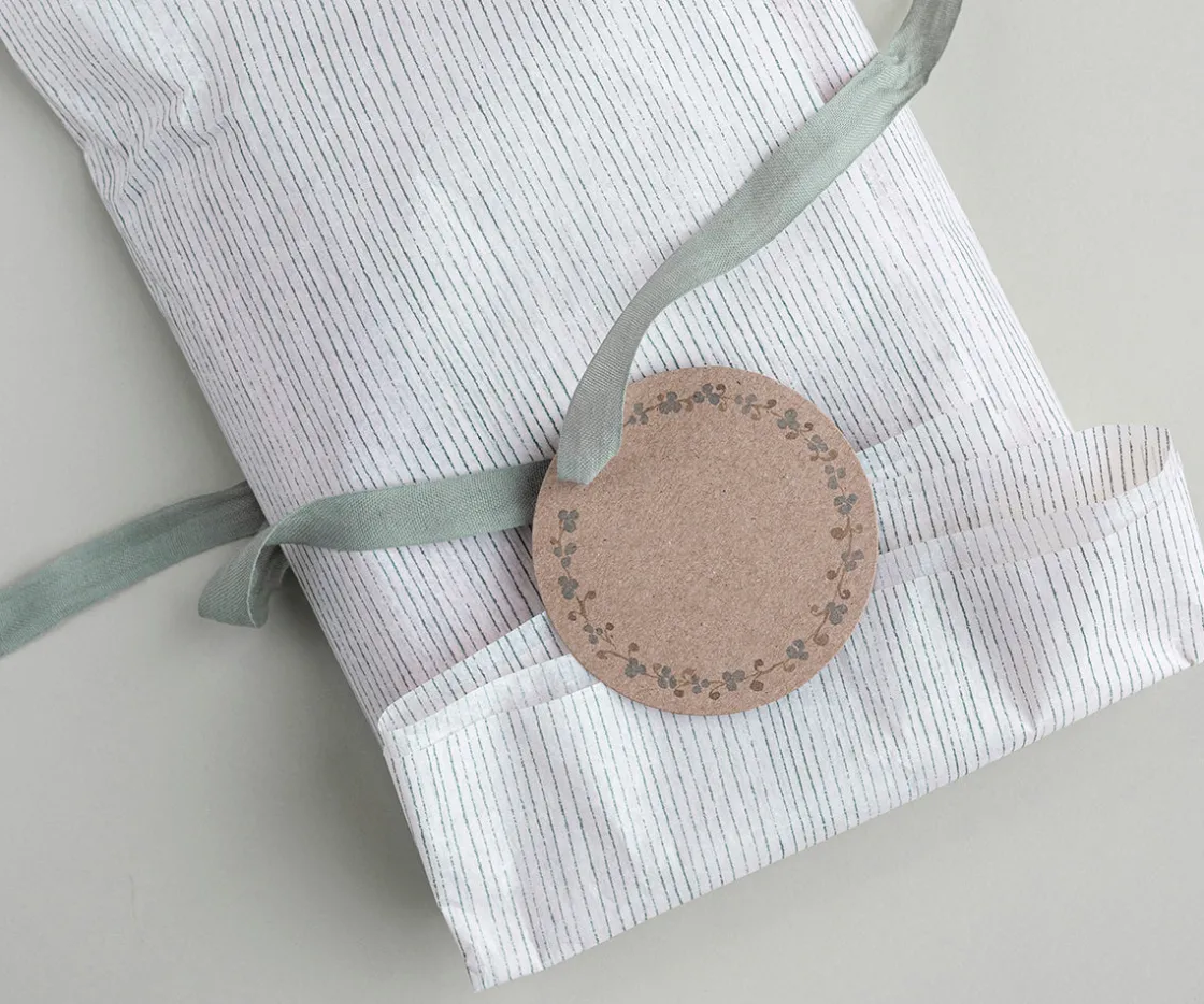 Hot Maileg Gift tags, Large round 15 pcs. - Brown