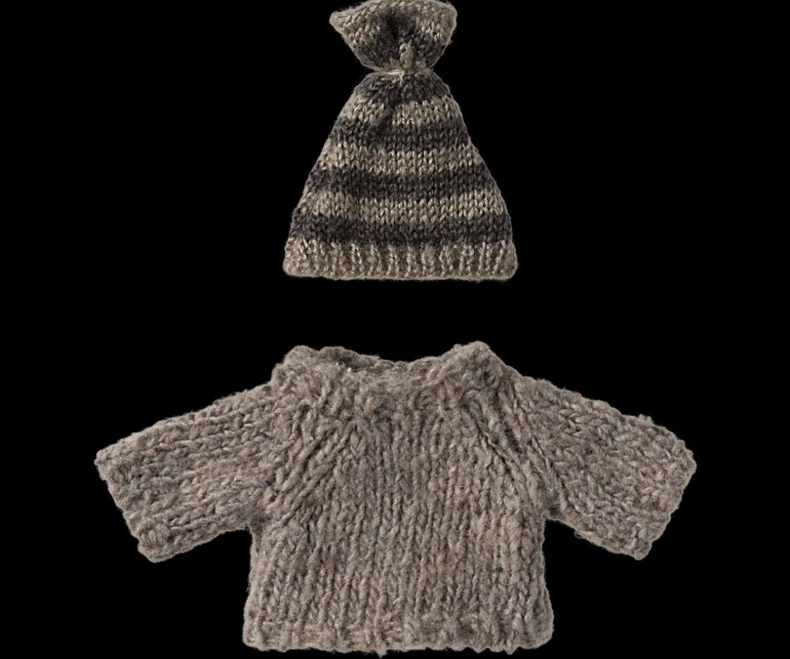 Fashion Maileg Knitted sweater and hat, Big brother mouse