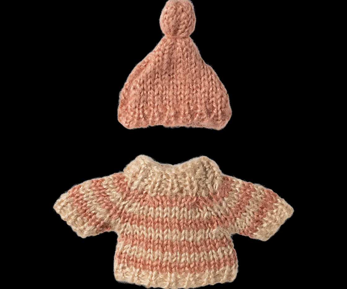 Discount Maileg Knitted sweater and hat, Big sister mouse