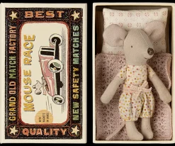 Cheap Maileg Little sister mouse in matchbox