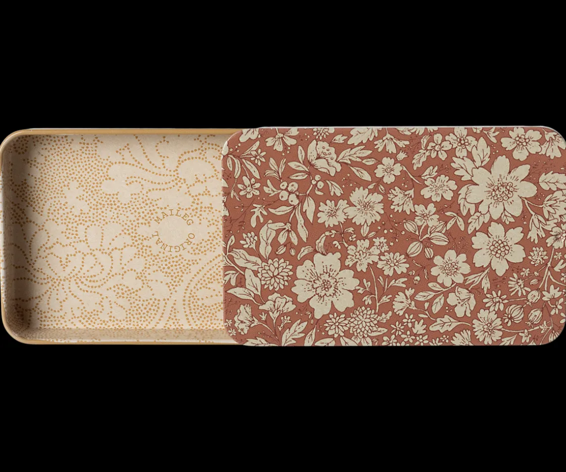 Fashion Maileg Metal box w. sliding lid, Blossom - Heather