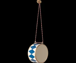 New Maileg Metal ornament, Large drum - Dark blue