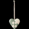 Cheap Maileg Metal ornament, Large heart - Mint
