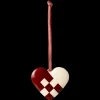 Cheap Maileg Metal ornament, Small heart - Red