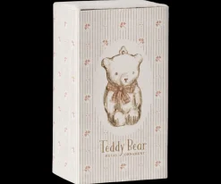 New Maileg Metal ornament, Teddy bear - Off white/Rose