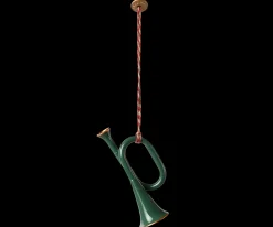 Best Sale Maileg Metal ornament, Trumpet - Dark green