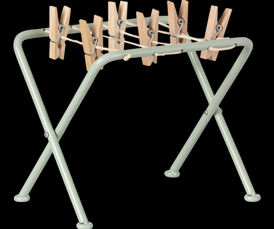 Cheap Maileg Miniature drying rack w. pegs