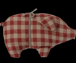 Outlet Maileg Pig, Small - Red check