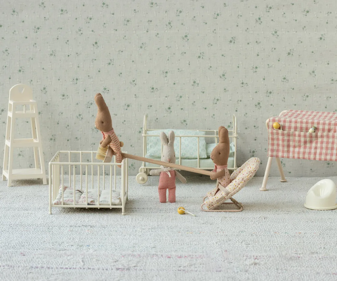 Clearance Maileg Rabbit, My - Red check