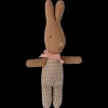 Best Maileg Rabbit, My - Rose/Blue check