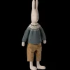 Online Maileg Rabbit size 5, Pants and knitted blue sweater