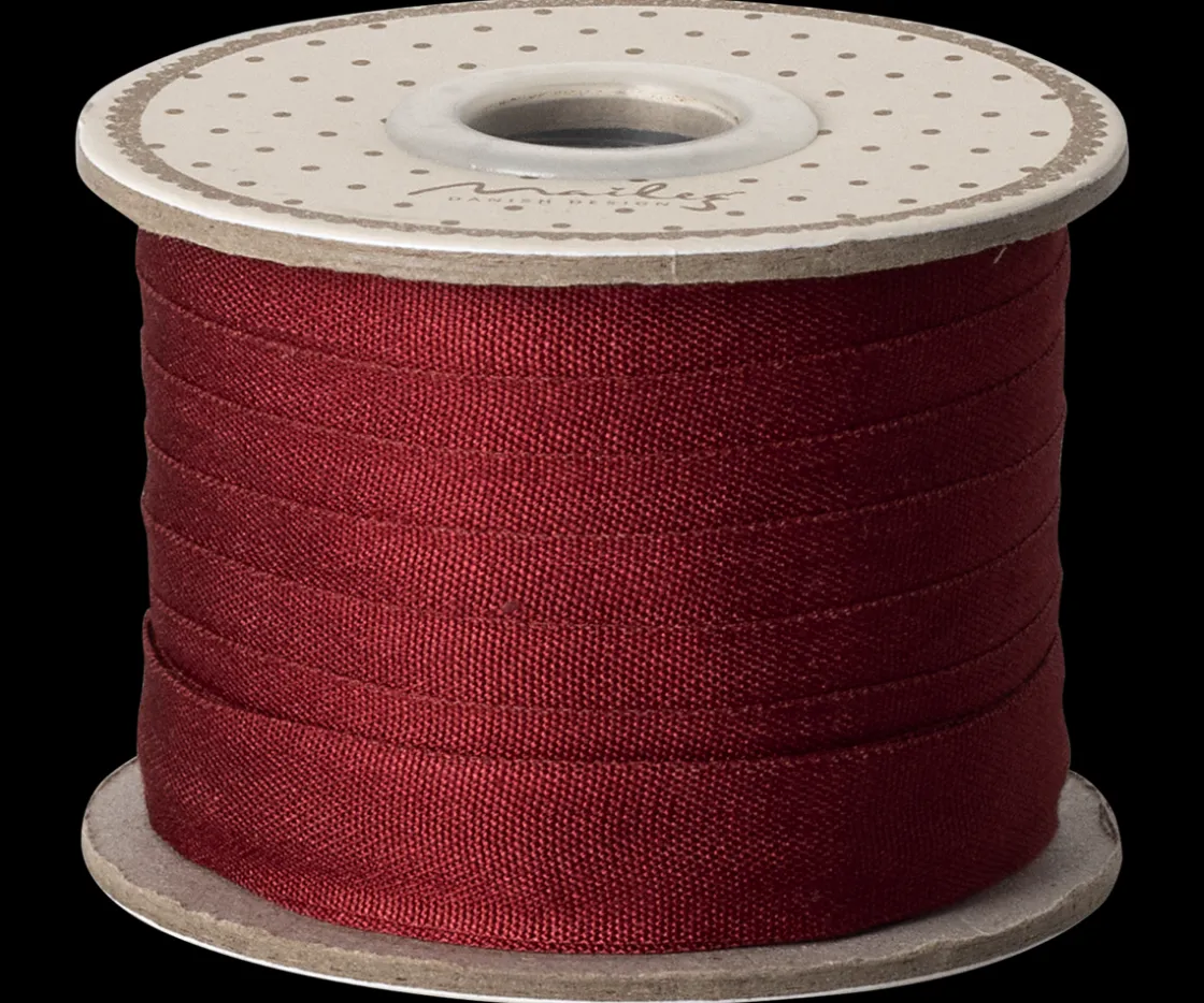Online Maileg Ribbon, W: 13 mm x L: 10 m - Red