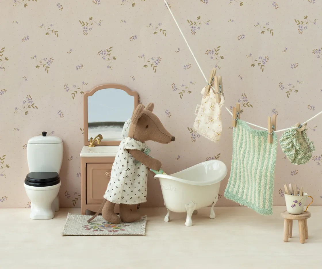 Best Sale Maileg Sink dresser, Mouse - Dark Powder