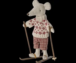 Outlet Maileg Ski and ski poles, Mum & Dad mouse