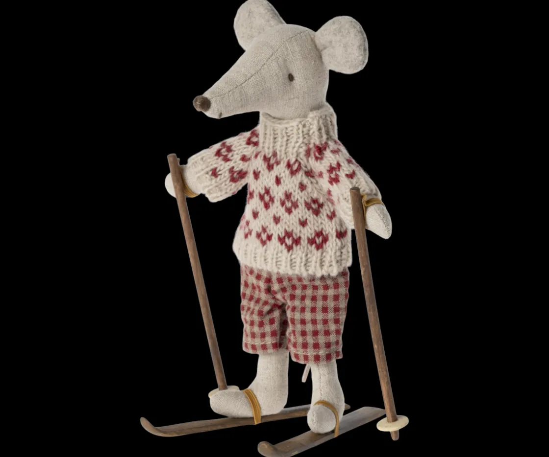 Outlet Maileg Ski and ski poles, Mum & Dad mouse