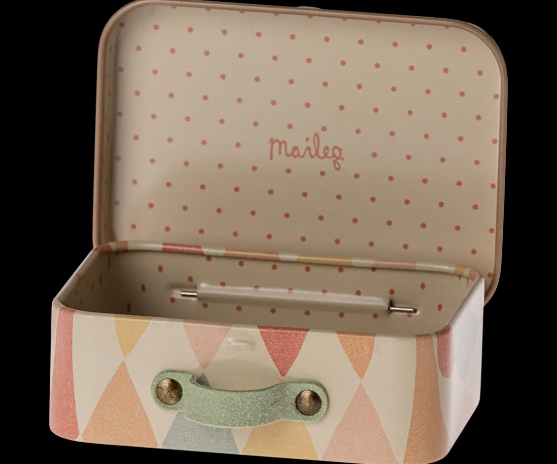 Store Maileg Suitcase, Micro - Harlequin