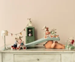 New Maileg Tricycle hanger, Mouse - Coral