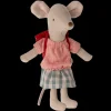Store Maileg Tricycle mouse, Big sister - Red