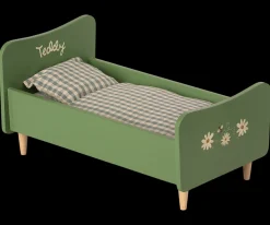 Hot Maileg Wooden bed, Teddy dad - Dusty green