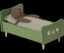 Hot Maileg Wooden bed, Teddy dad - Dusty green