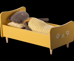 Best Maileg Wooden bed w/kitten - Yellow
