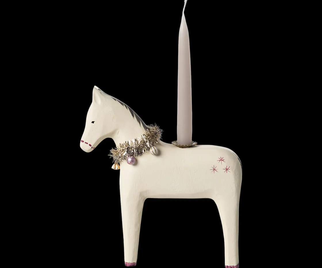 Sale Maileg Wooden candle holder, Small horse
